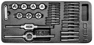 Sada závitníkov a závitových očiek Neo Tools 84-247, sada 31 ks