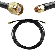 Pripravený 8m anténny konektor RP-SMAm / TNCm kábel