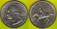 USA 25 Cent Delaware 1999 r. P