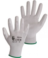 Pracovné rukavice BRITA CXS POLYUR. biele x72 veľ.10