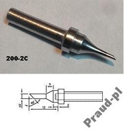 Hrot 200J-2C Quick skosený valec 2mm zväčší