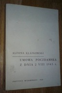 UMOWA POCZDAMSKA Z DNIA 2 VIII 1945 r. -Klafkowski
