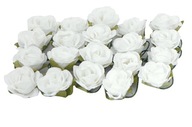 Kvety ruže z papiera na drôte 2cm/20ks M10 5kol