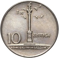 Poľsko PRL minca 10 Zlatých 1965 VII STOROČIA VARŠAVA STĹP ZYGMUNTA III