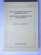 BIULETYN POLSKIEGO TOWARZYSTWA JĘZYKOZNAWCZEGO