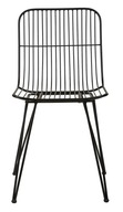 Villa Collection NORDIC Kovová stolička - čierna