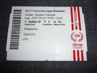 Bilet Cracovia Kraków - Legia Warszawa 22.04.2017