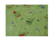 Detský koberec 100x100 HAPPY zelený DIEVČA