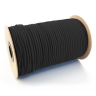Elastické lano Gumový expandér Guma na plachty čierna 6mm 1m