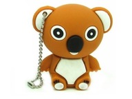 Pendrive MAIDO Koala hnedá 16 GB USB 2.0 sivá