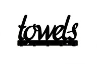 Kovový kúpeľňový vešiak na uteráky 'towels' !