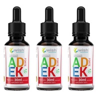 ADEK WITAMINA A D3 E K2 MK-7 W KROPLACH 3x 30ml