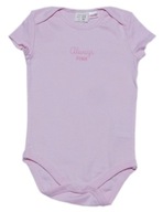 ZARA Nové bavlnené dojčenské body krátky rukáv ružový 92-98
