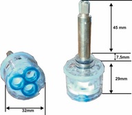 MIEŠAČ HLAVY SPÍNAČ 3 FUNKCIE 32mm / 45mm