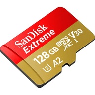 128 GB- SanDisk Extreme V30 U3 micro SD kártya 160 MB