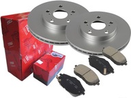 Тормозные диски, диск+тормозные колодки, колодки trw перед toyota corolla e18 277mm - фото