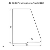 Стекло в дверь jcb 3cx 4cx p12