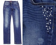 TOM TAILOR klasické džínsové nohavice so zirkónmi 158-164 S