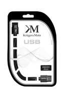 Kábel USB - Micro USB 0.2m Kruger&Matz