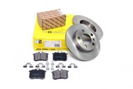 Диски гальмівні, диск 232mm+гальмівні колодки, колодки задній vw golf 4 iv 1997-2006r. - фото