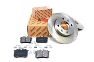 Тормозные диски, диск 247mm+тормозные колодки, колодки задний peugeot 307 2001-2008 r - фото