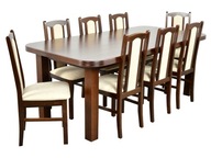 8 Krzeseł + Stół rozkładany do 3m / Ada-meble