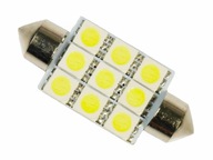 Žiarovka C5W 9x LED SMD 5050 C10W Rúrka 42 mm