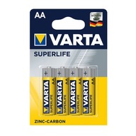 Zinkovo-uhlíková batéria Varta AA (R6) 4 ks