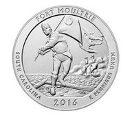 25 cent (2016) Parky USA - Fort Moultrie 2016 Mincovňa San Francisco