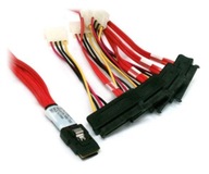 Kabel Mini SAS SFF-8087 - 4 x SAS SFF-8482 + MOLEX