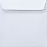 Obálky ozdobné štvorcové OLIN 17 cm biele HK 5ks