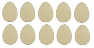 Drevené vajíčko Decoupage Vajcia 3 cm 10 ks