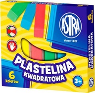 ASTRA Plastelina 6 kolorów kwadratowa 30521 W-wa