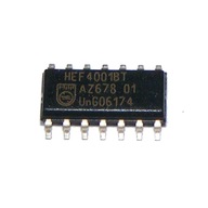 Rozloženie HEF4001BT 4001 štvorkolka 2 input NOR gate SO14 x5