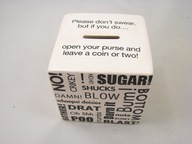 CERAMICZNA SKARBONKA KOSTKA MODERN Z ZATYCZKĄ