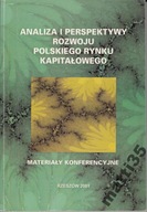 Analiza perspektywy rozwoju pol rynku kapitałowego