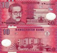 ~ Bangladesz 10 Taka P-35 2000 Polimer UNC Unikat