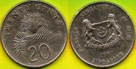 Singapur 20 Cents 1997 r.
