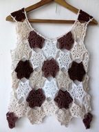 Top nowy patchworkowy z gwiazdek Rozmiar 38 / 42