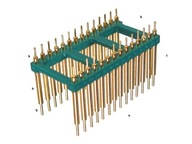 Gold-pin łącznik 2x14 do płytek drukowanych