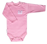 r. 68 body Bajkuś różowe długi rękaw - Ewa Klucze