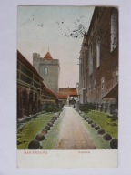 Malbork k/ Gdańska wieża Klesza aleja kul armatnich zamek wysoki 1916