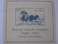 Polska - 400 lat Poczty Polskiej - Fi. bl.21 **