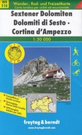 Sesto Dolomity Cortina d'Ampezzo mapa 1:50 000 Praca zbiorowa