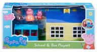 TM Toys Świnka Peppa - Zestaw Szkoła i Autobus + 3 figurki 06593