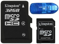 Kingston Micro SD 32GB CL10 UHS CARD + SD Reader