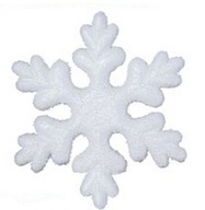 Snowflake Styrofoam Ponals 15cm 1PC