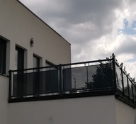 Balustrada balkonowa z blachy perforowanej TREBOR