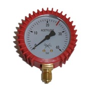 Gauge Clock Reduktor Acetylén 0-40 bar 1/4