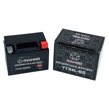 ГЕЛЕВАЯ БАТАРЕЯ MTX4L-BS 12V MORETTI!! СКУТЕР! для скутера FV GW Barton